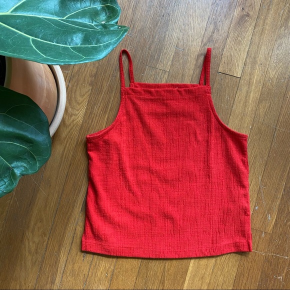 Madewell Tops - Red Madewell Apron Tank